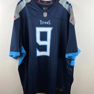 New 🔥 Nike Tennessee Titans Steve McNair #9 Jersey - Blue - Men’s 5XL - NFL